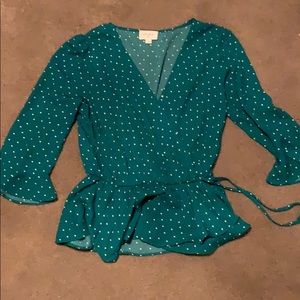 EVERLY green top